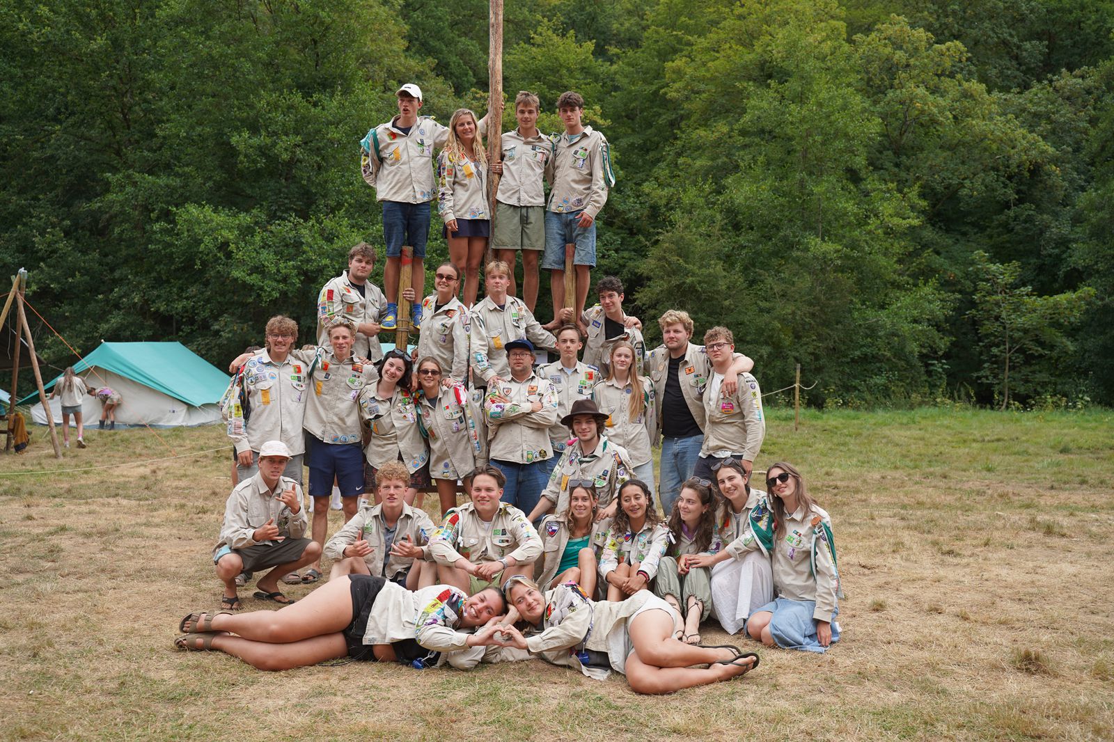 Groepsfoto van Scouts Sint-Jan Oostende